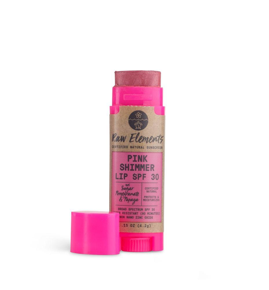 Raw Elements Pink Lip Shimmer SPF 30