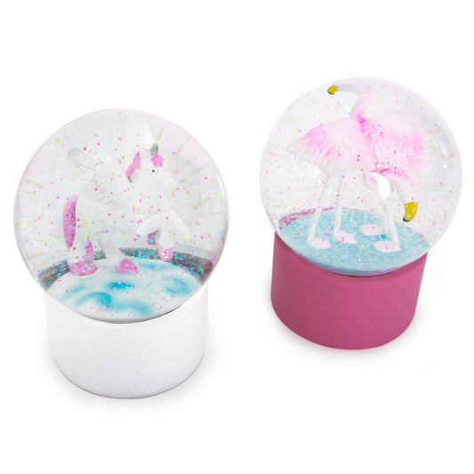 Snow globe with glitter