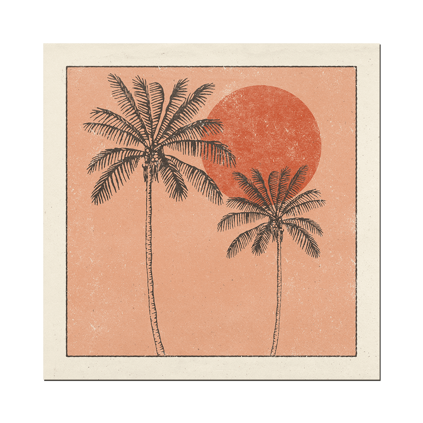 Plakat - Golden Palms Print
