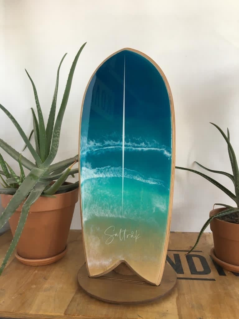 Balance board - Glossy Epoxy Ocean